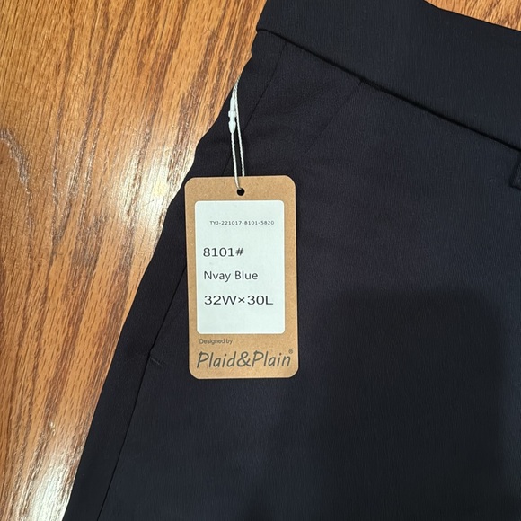 NWT Men’s navy blue slim fit dress pant 32x30 - Picture 5 of 5